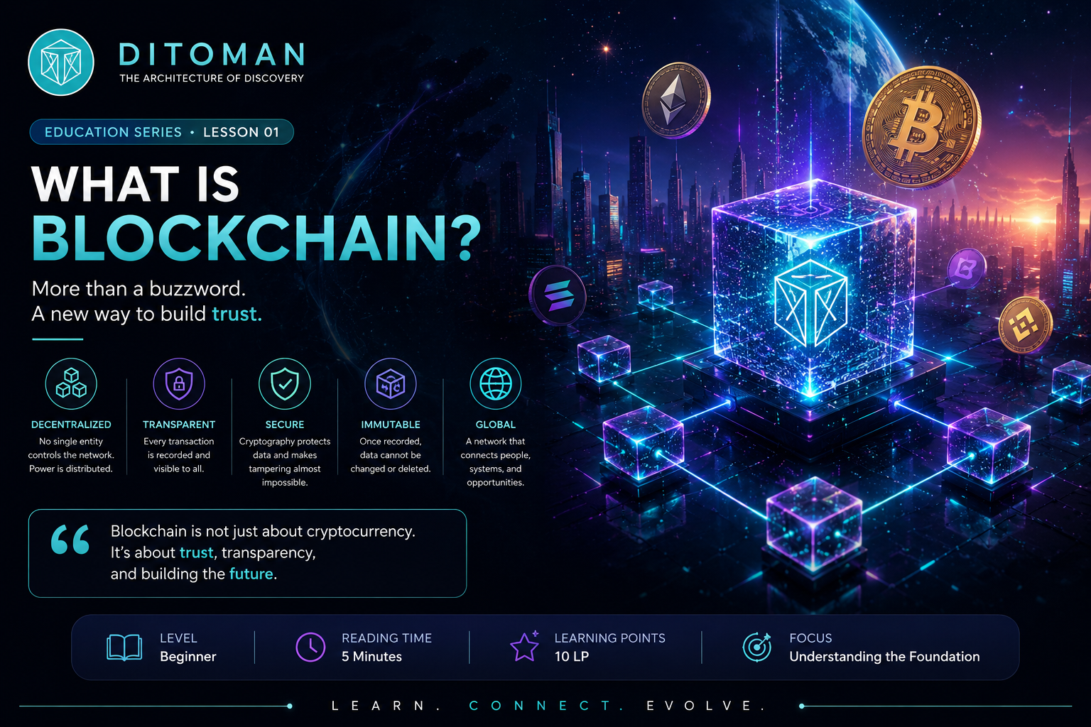 What is Blockchain Ditoman lesson image