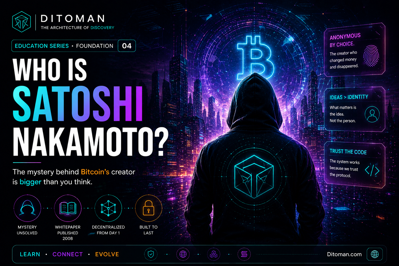 Who Is Satoshi Nakamoto Ditoman lesson image